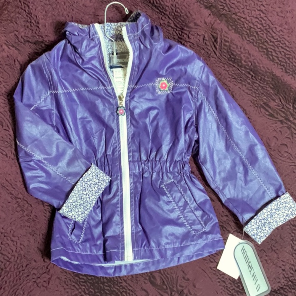 Purple raincoat